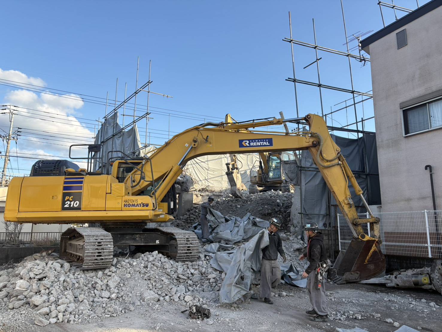 RC造3階建てビル解体工事 施工完了・整地後の様子