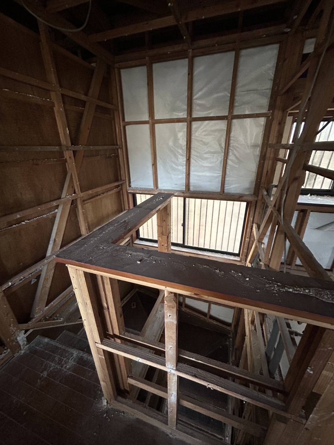 解体中の現場状況